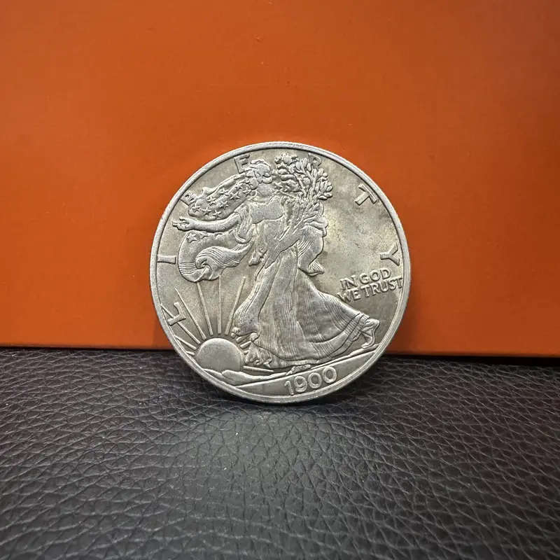 Liberty Patriotic Iron Silver-Plated Replica Coin, 1OZ Collectible Bullion