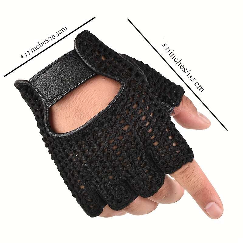 1 Pair Black Size L Outdoor Sports Gloves