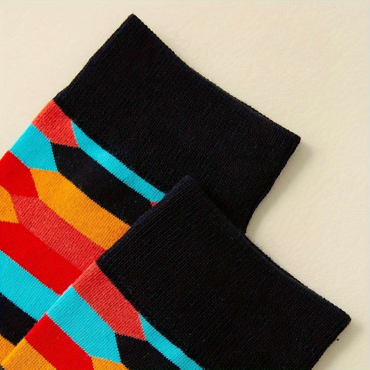 5 Pairs Mixed Color Random Pack One Size High Elastic Socks