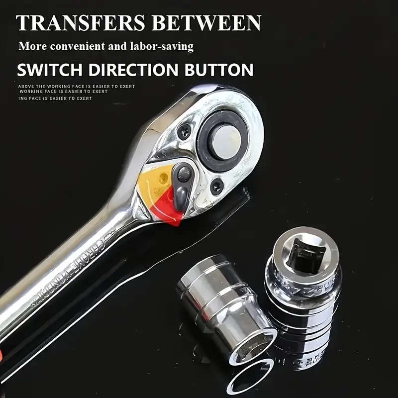 12-Piece Socket Wrench Set - Durable Steel