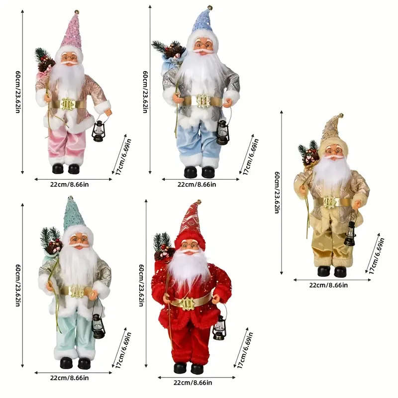 Santa Claus Standing Doll  Red