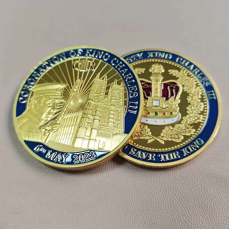 King Charles III 2023 Gold Commemorative Coin 40MM