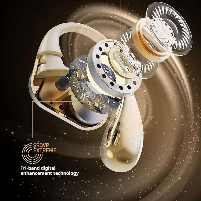 On-Ear Wireless Headphones Comfortable Deep Bass HIFI Sound with Touch Control Rechargeable