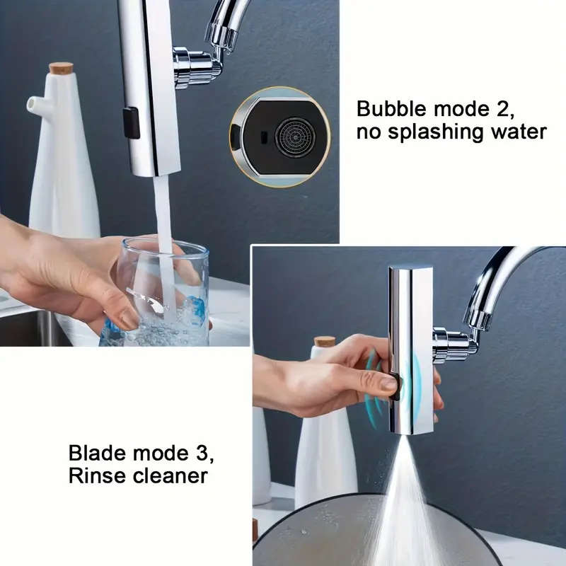 3-Mode Multifunctional Faucet Aerator with Adapter