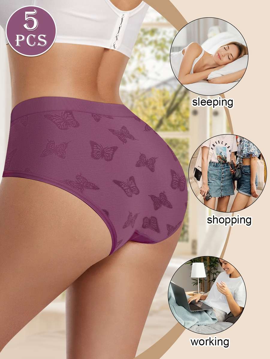 5pc Womens Underwear Color Mixed Colors Sizel