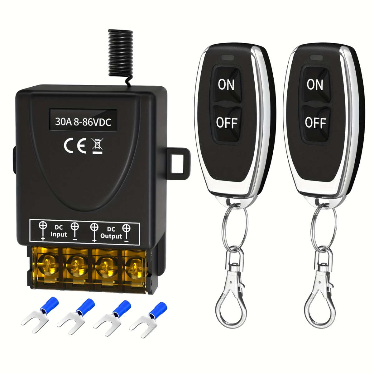 Wide Voltage Wireless Remote Control Switch with 2 Remote Keys
