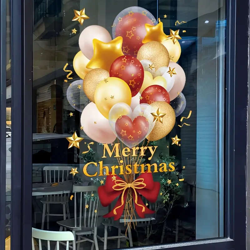 2 Christmas Window Stickers