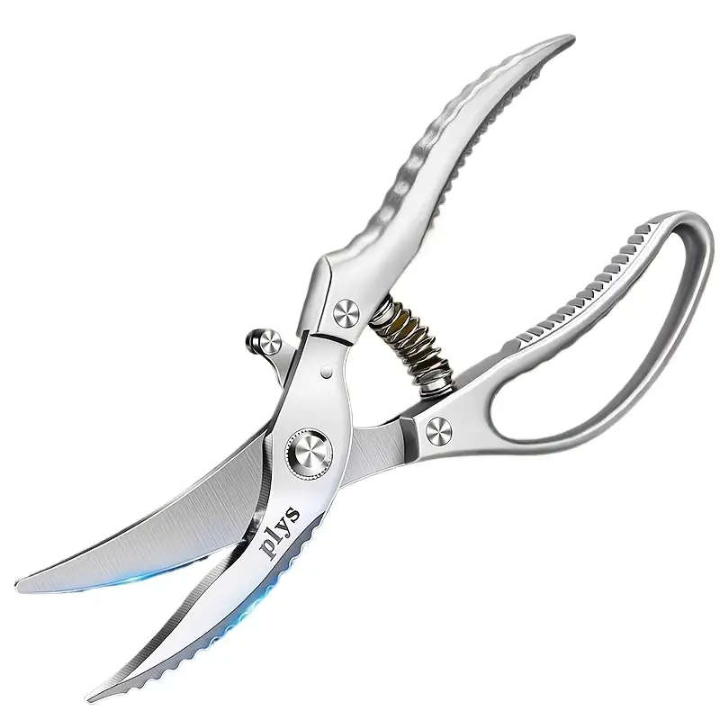 1pc Stainless Steel Spring Chicken Bone Scissors Strong Kitchen Tool for Cutting Poultry Essential f