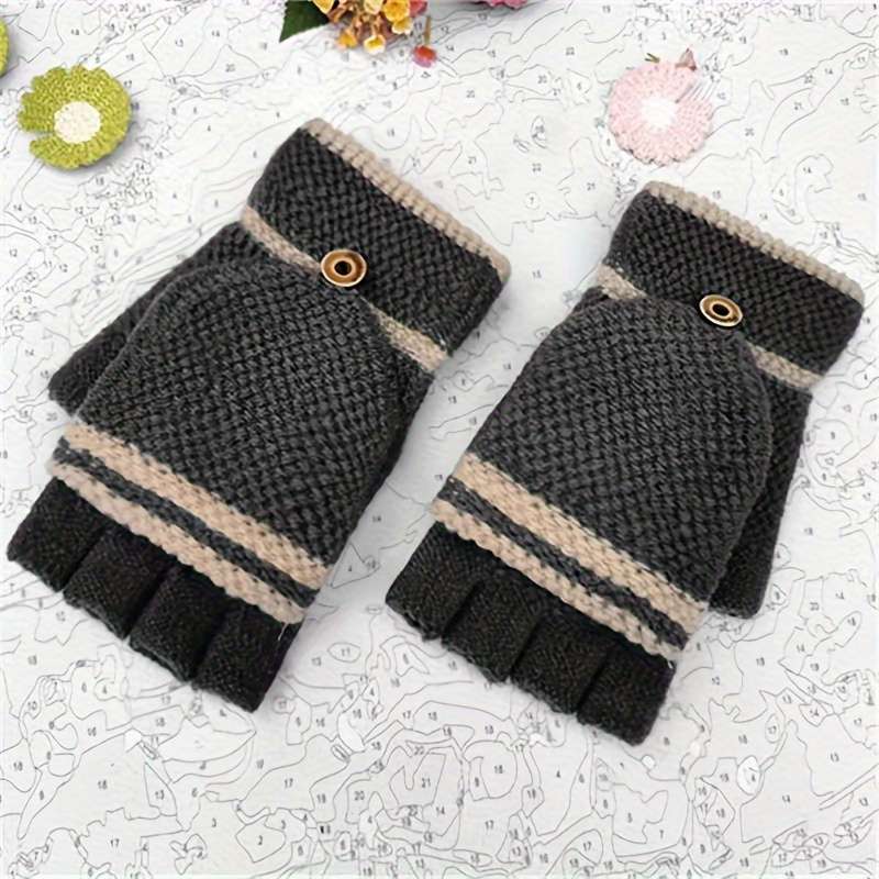 1 Pair Color A Warm Gloves