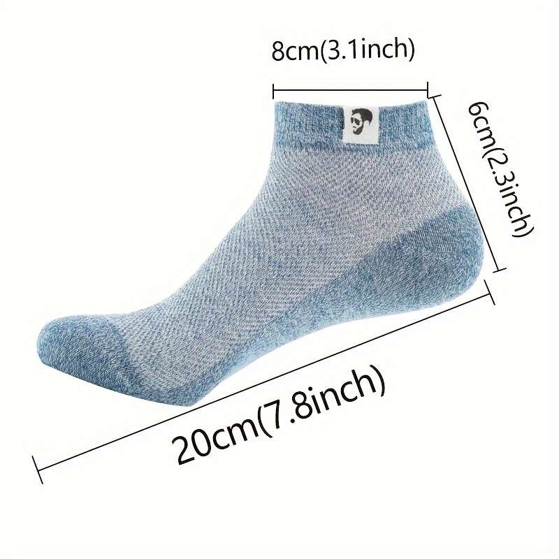 1 Pair Of Gray Short Socks One Size High Elastic Socks