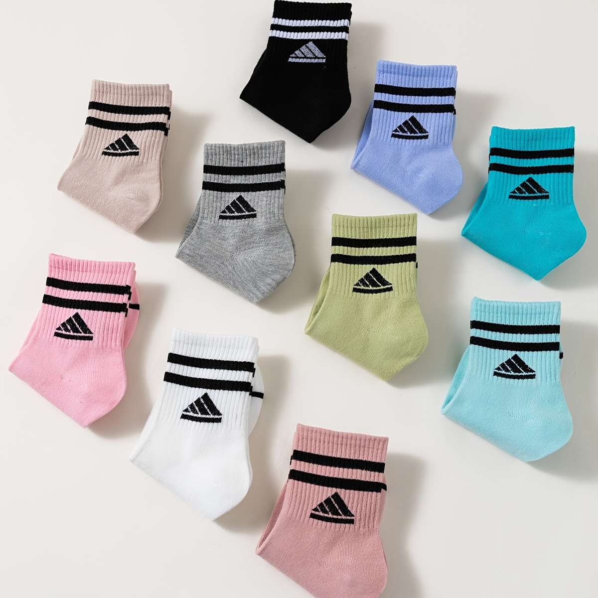 Sock 10 Pairs Colorful One Size