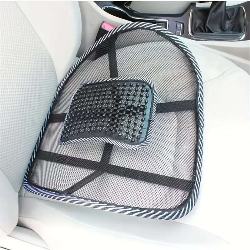 1pc Breathable Mesh Lumbar Support Pillow for Car Seats Summer Cooling Design Breathable Back Cushio