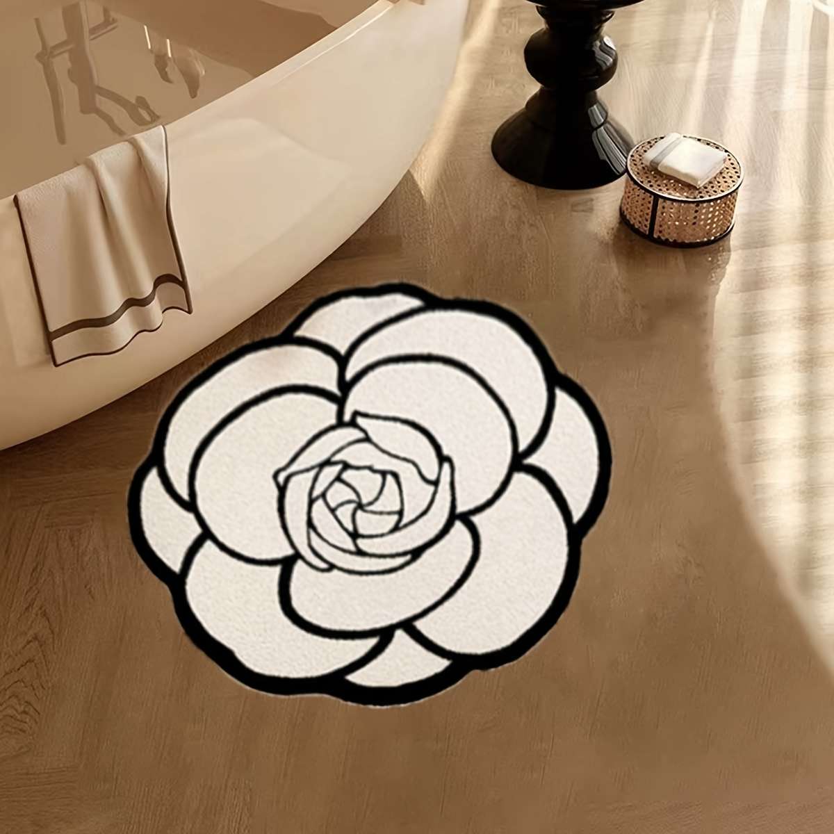 Camelli Floor Mat Closed Moon Floor Mat 41x41cm
