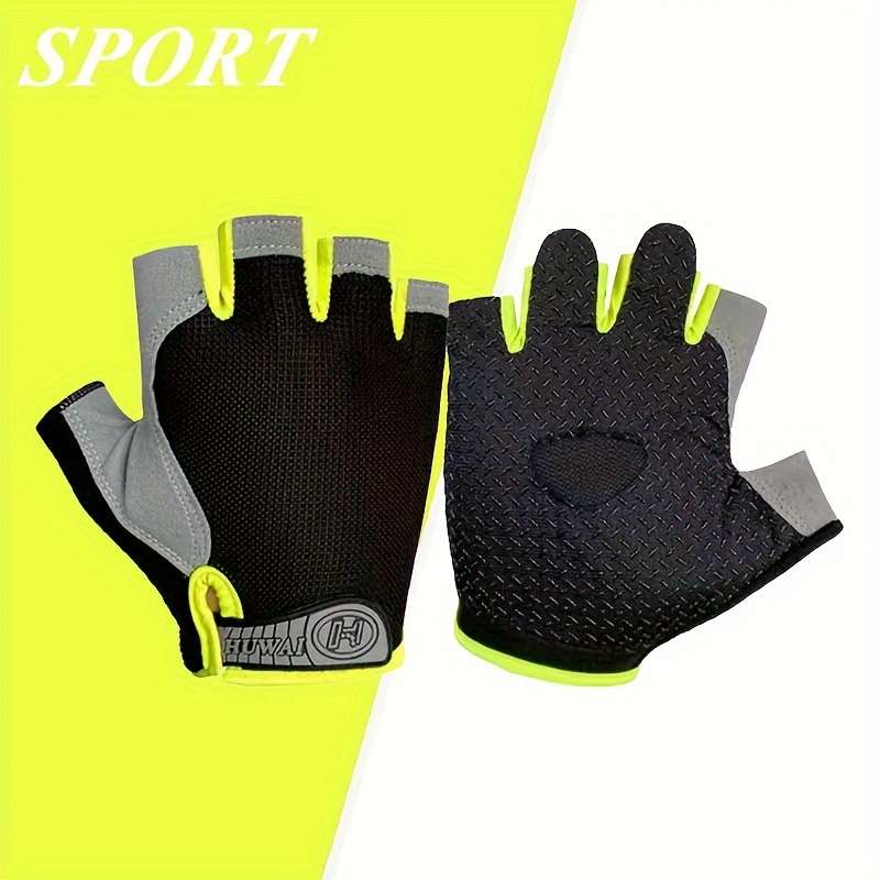 1 Pair Grey Size Large Outdoor Sports Gloves