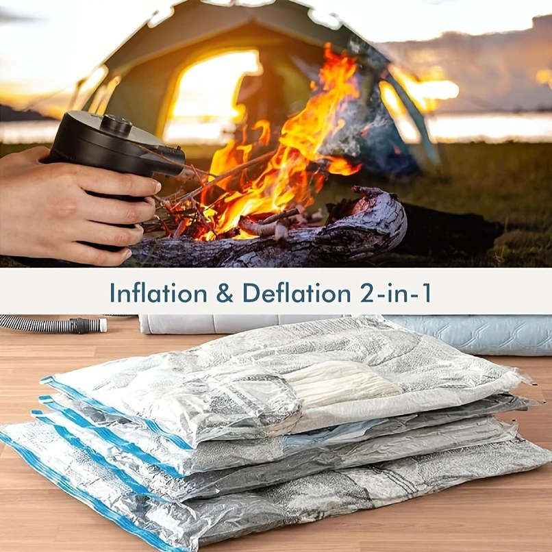 1pc Electric Air Pump for Inflatables 5200mAh Air Mattress Pump Rechargeable Portable Mini Inflator