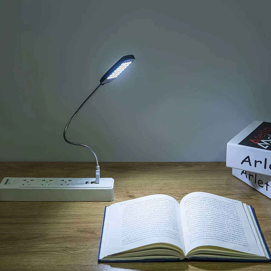 1pc 28LED Super Bright USB Plug-in Night Light with Switch Portable Computer Light Reading Light