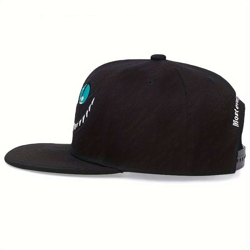 1pc Adjustable Breathable Baseball Cap With Embroidered Design Polyester Fabric Ventilated And Ad