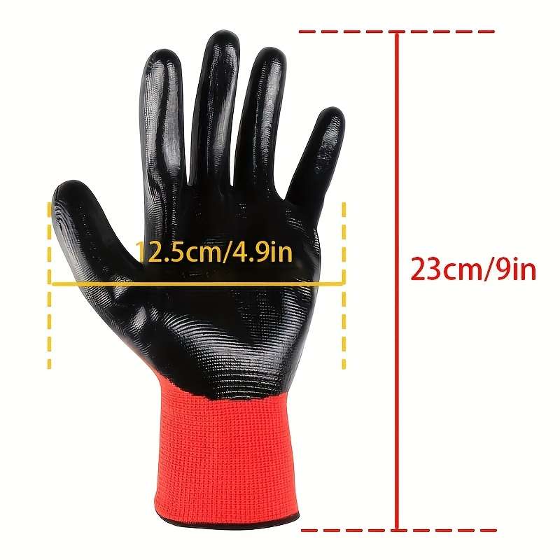 6 Pairs Multi Purpose Work Gloves