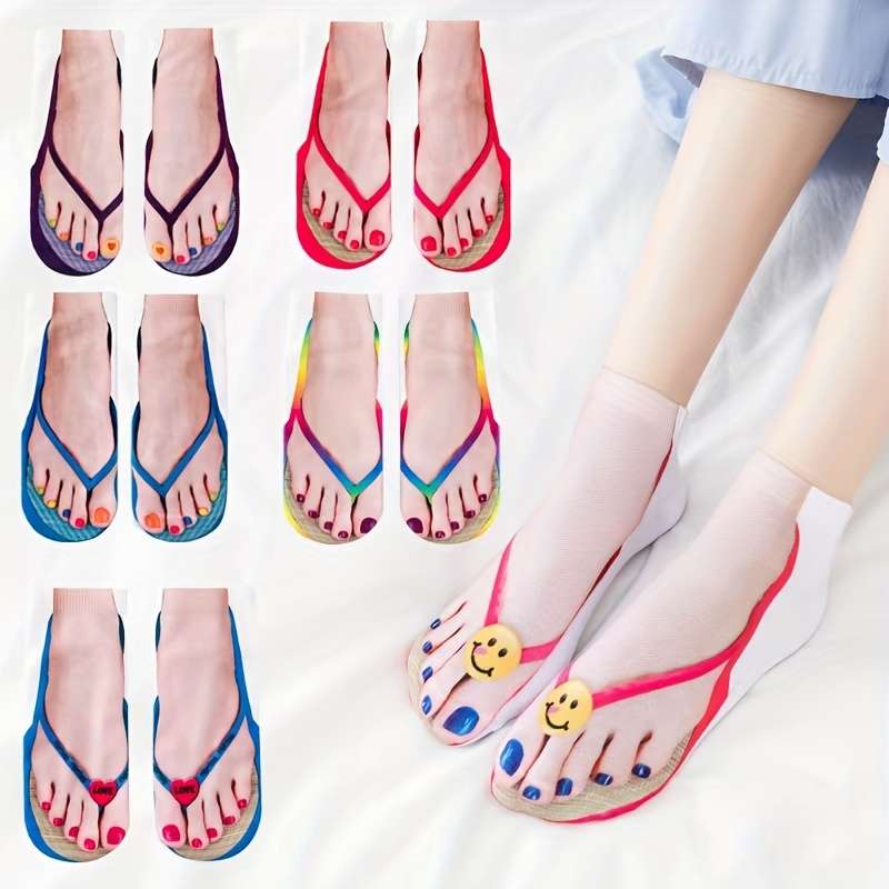 6 Pairs Of Models One Size High Elastic Socks