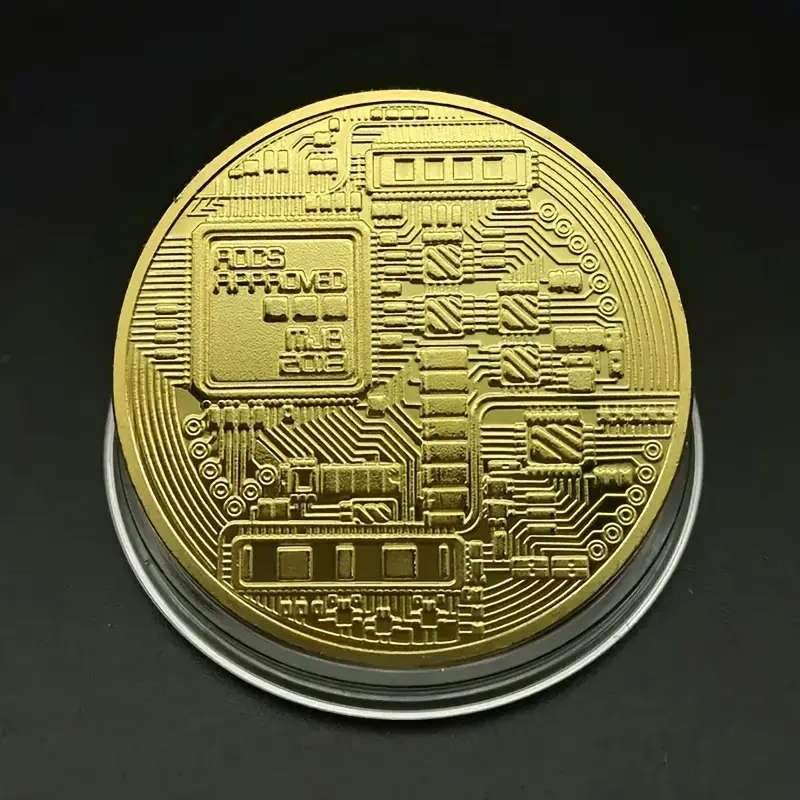 Gold Bitcoin Collector's Edition Coin with Capsule