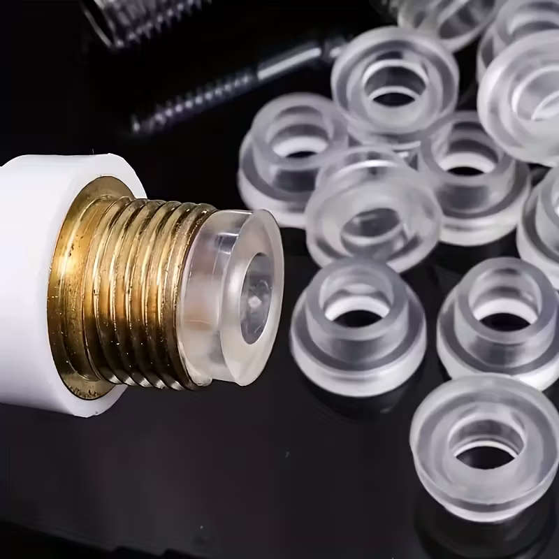 10pc Universal Silicone Faucet Sealing Washers with Locking Clips