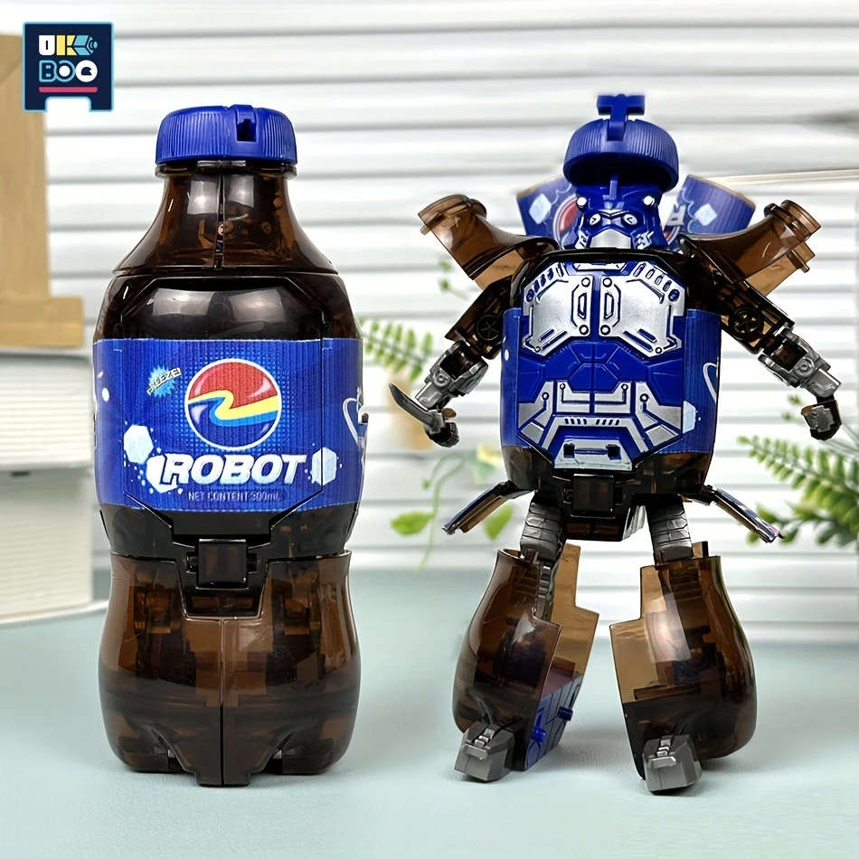 1pc Two-Form Transforming Robot Figures Adjustable Hand Joints Ideal for Creative Play Collectors