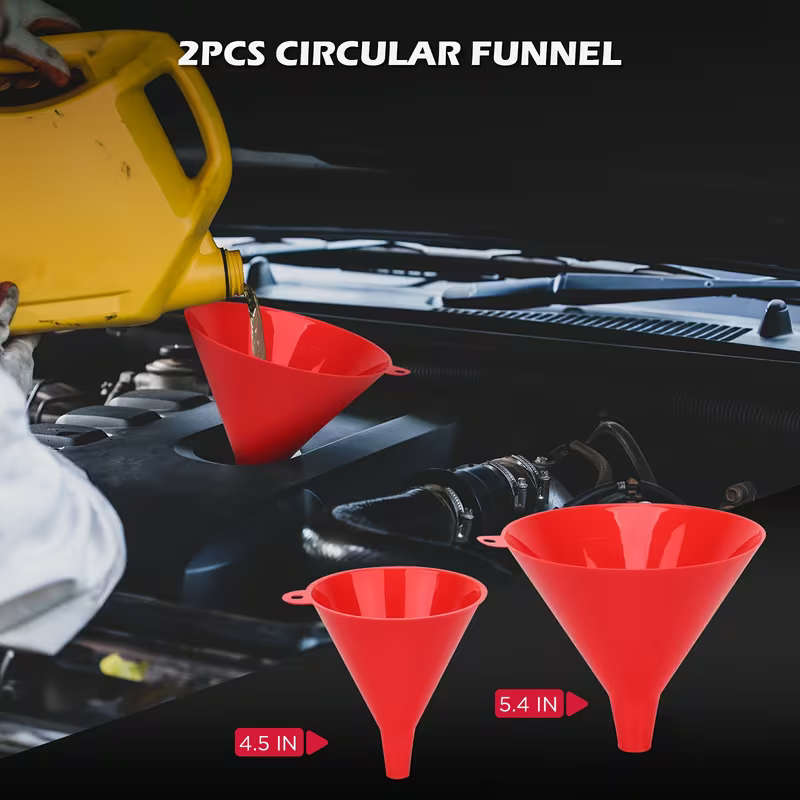22pcs No-Spill Coolant Filling Funnel Kit And Siphon Hose Pump