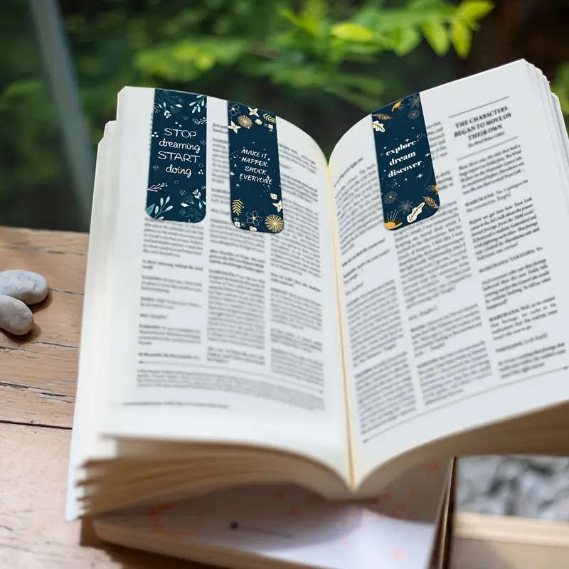 1pc Vibrant Inspirational Graffiti Magnetic Bookmarks