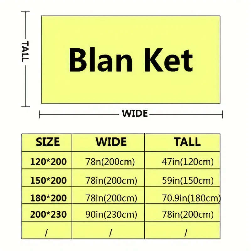 1 Soft Plaid Blanket 200cm×230cm