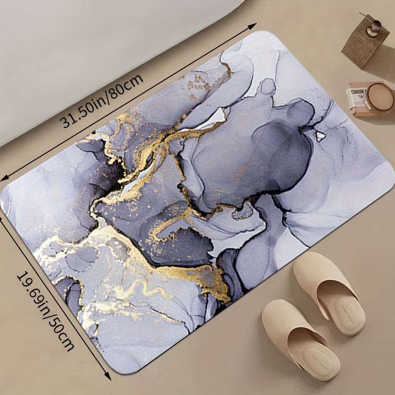 1Pc Purple 50x80cm Floor Mat