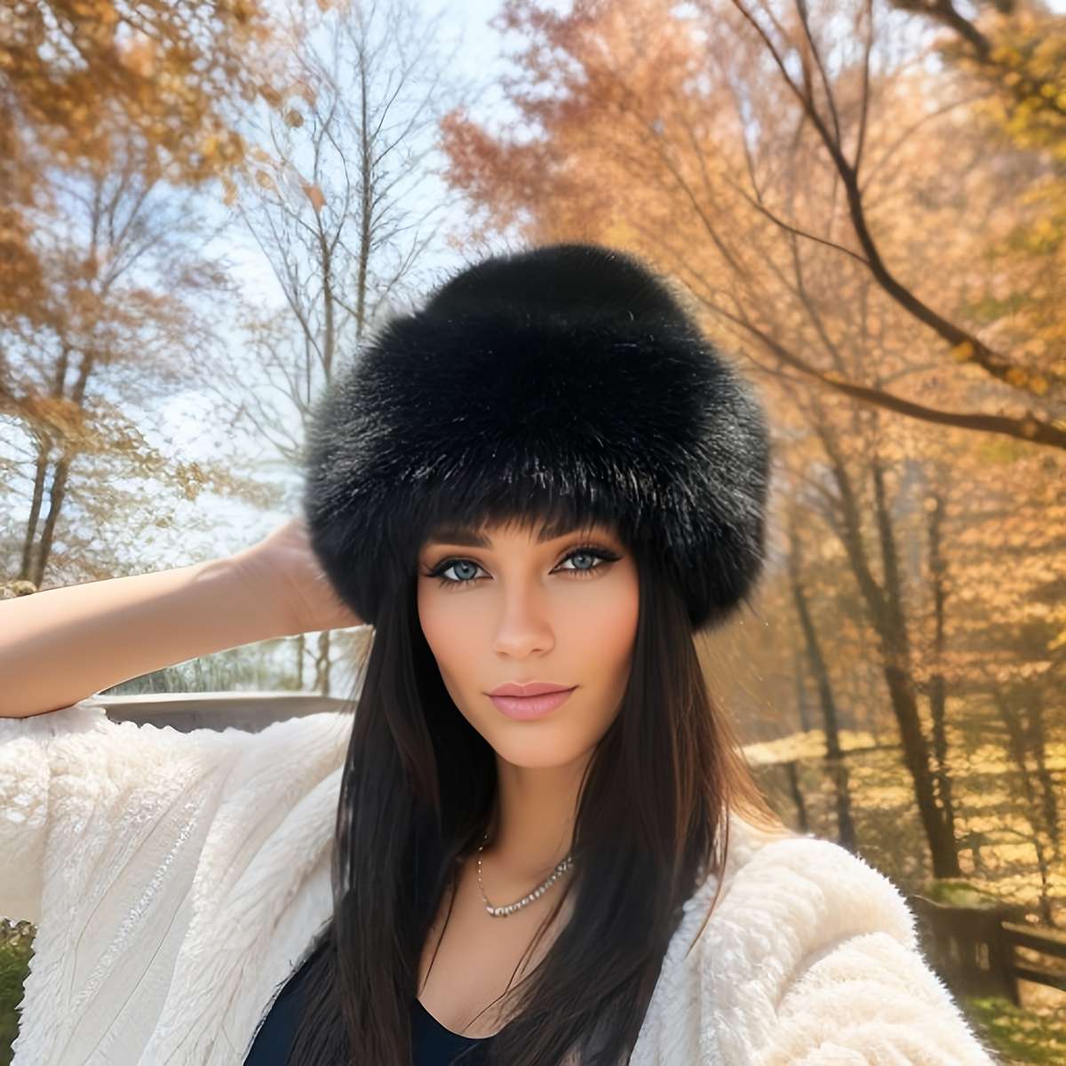 Thickened Warm Windproof Fisherman Hat New Women'S Winter Mongolian Coldproof Hat