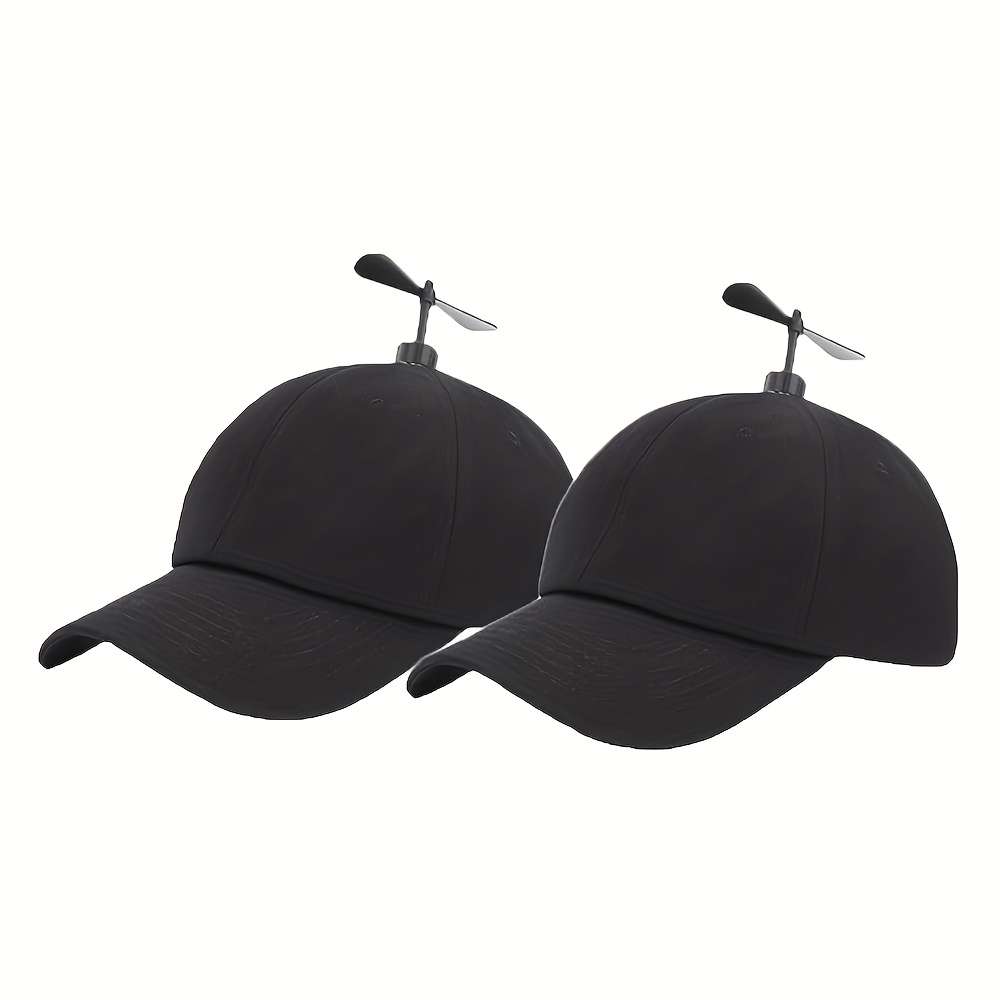 Adjustable Baseball Cap with Propeller Design Unisex Lightweight Breathable Acrylic M