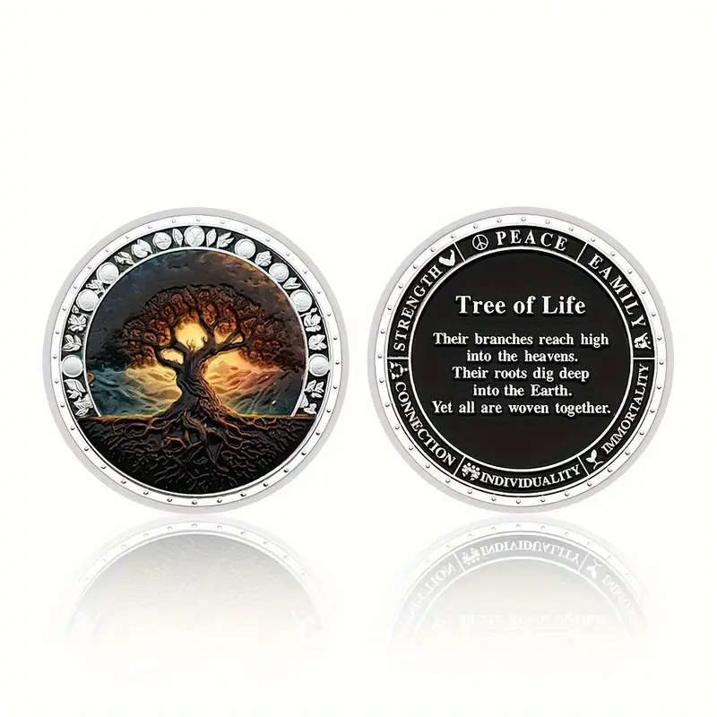 Tree Of Life Theme Commemorative Coin Three-dimensional 40MM