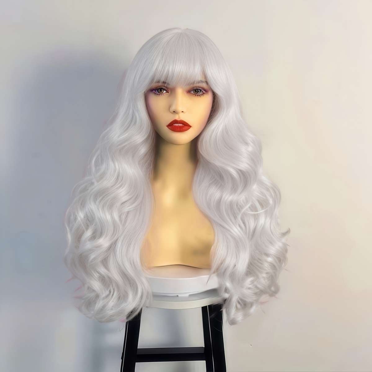 Rose Red 50.8cm Fashion Design Wig