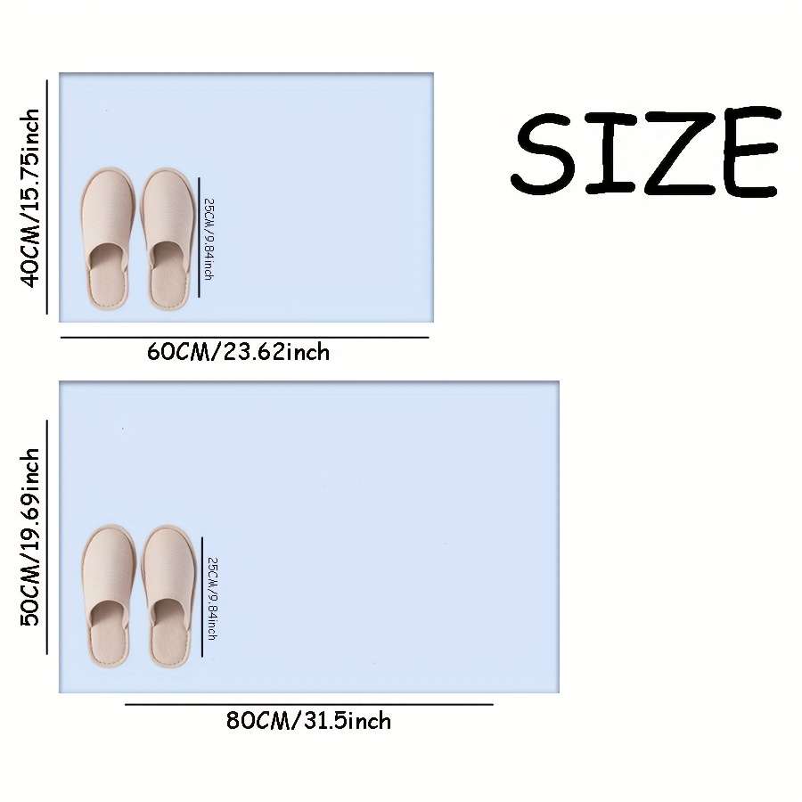 1Pc 60x90cm 23.62x35.43inch Floor Mat