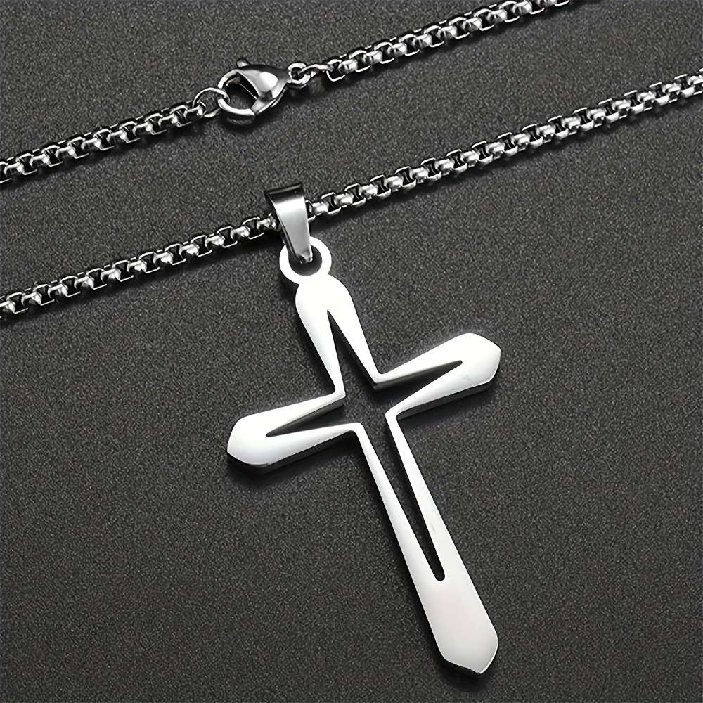 1 Piece Silvery Jesus Theme Pendant