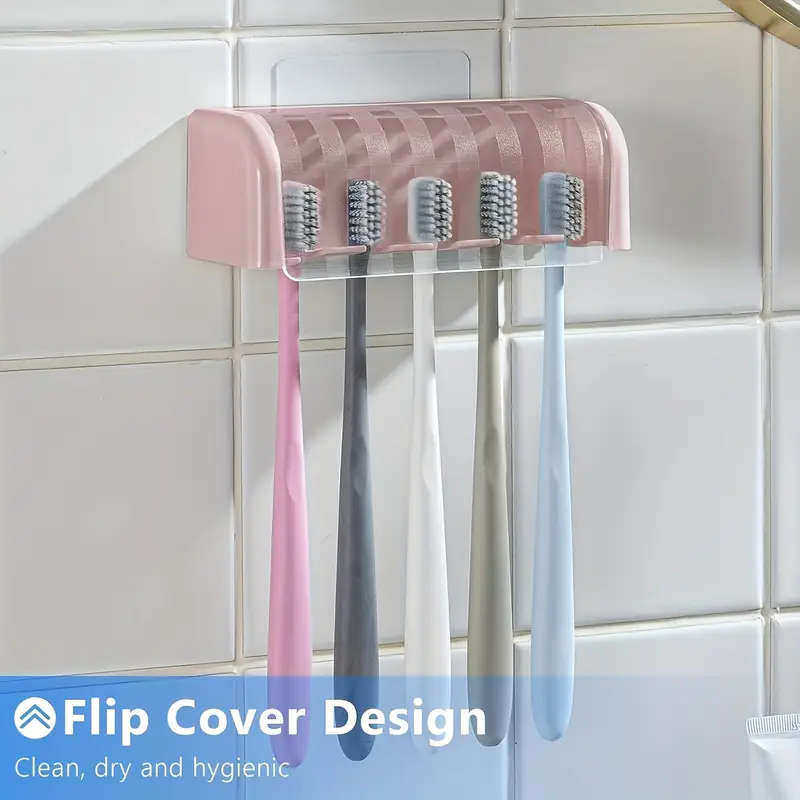 5-Slot Toothbrush Holder With Cover