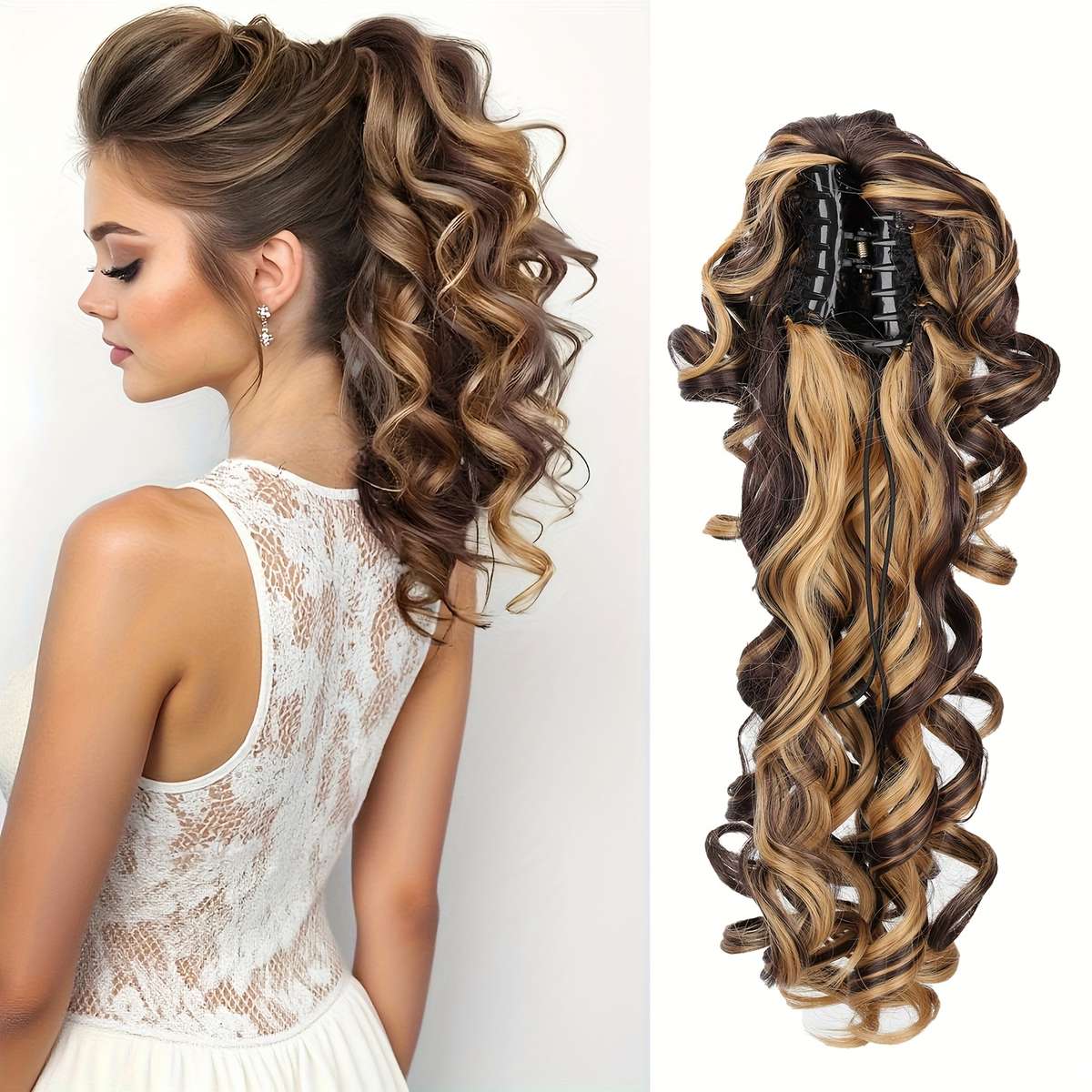 1Pc Multicolor 40.64cm Fashion Design Wig