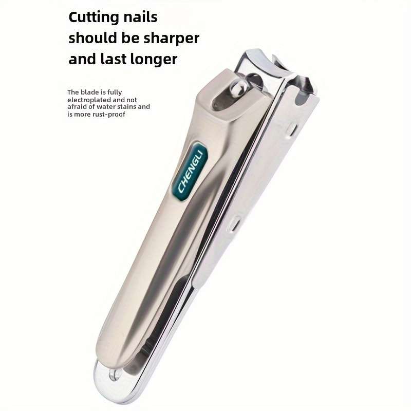 1-Pack Stainless Steel Nail Clippers Sharp Fingernail And Toenail Trimmer
