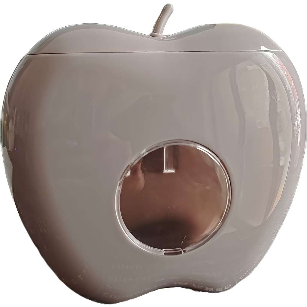 1pc Multipurpose Apple-Shaped Wall-Mounted Storage Organizer for Plastic Wrap and Food Covers