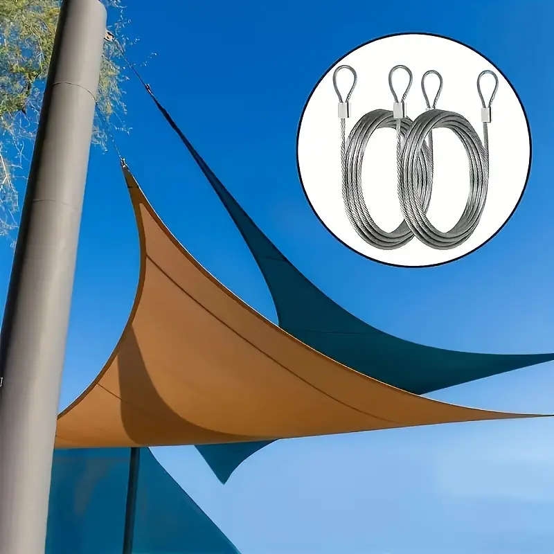 1pc Durable Stainless Steel Wire Rope Cable 360cm Length 2mm Thickness Multipurpose Metal Wire