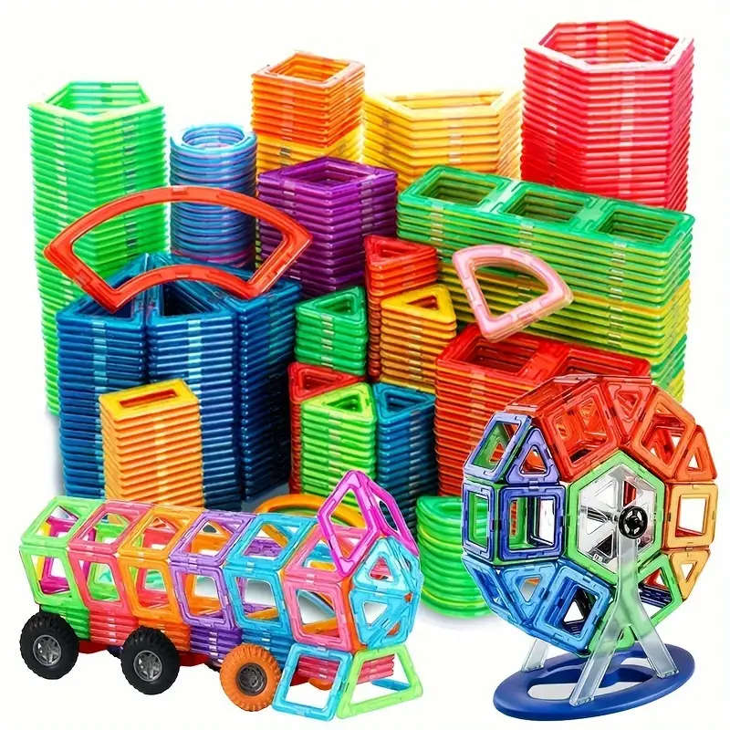 Large Magnetic Building Set - 3D STEM Learning & Creative Construction - Ideal Birthday Gift - Fun,
