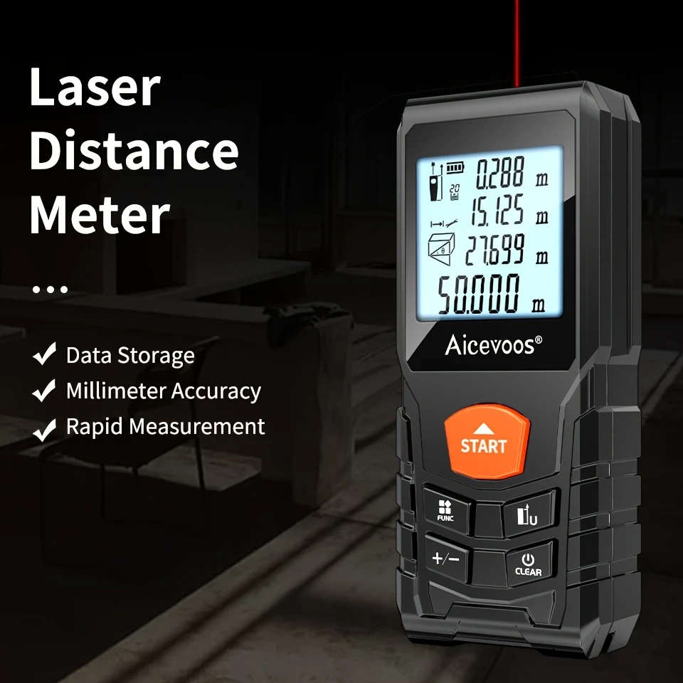 1pc High Accuracy Laser Distance Meter 120m Electronic Ruler Laser Measure Battery Power
