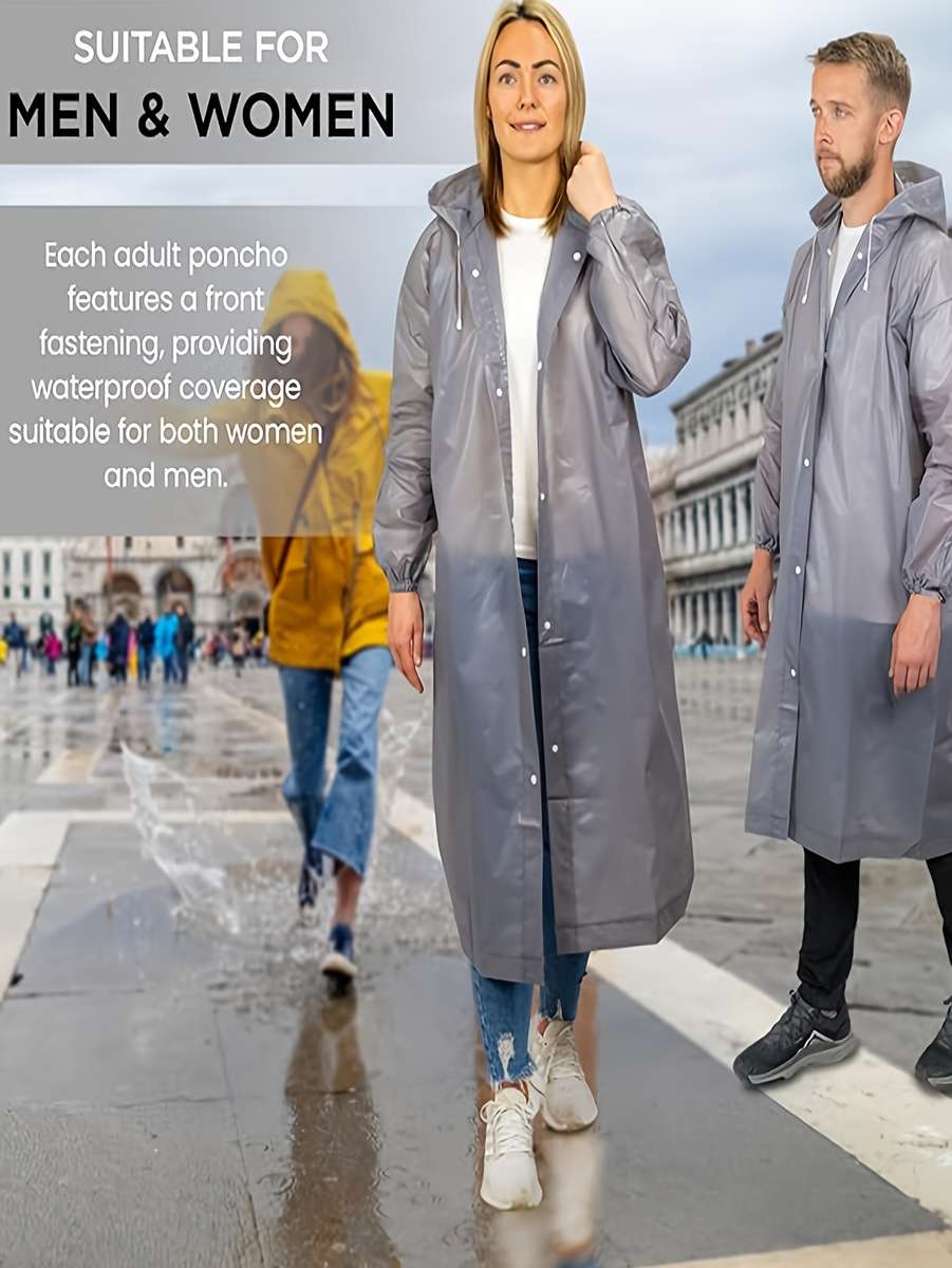 Raincoat Grey Size Asian Onesize