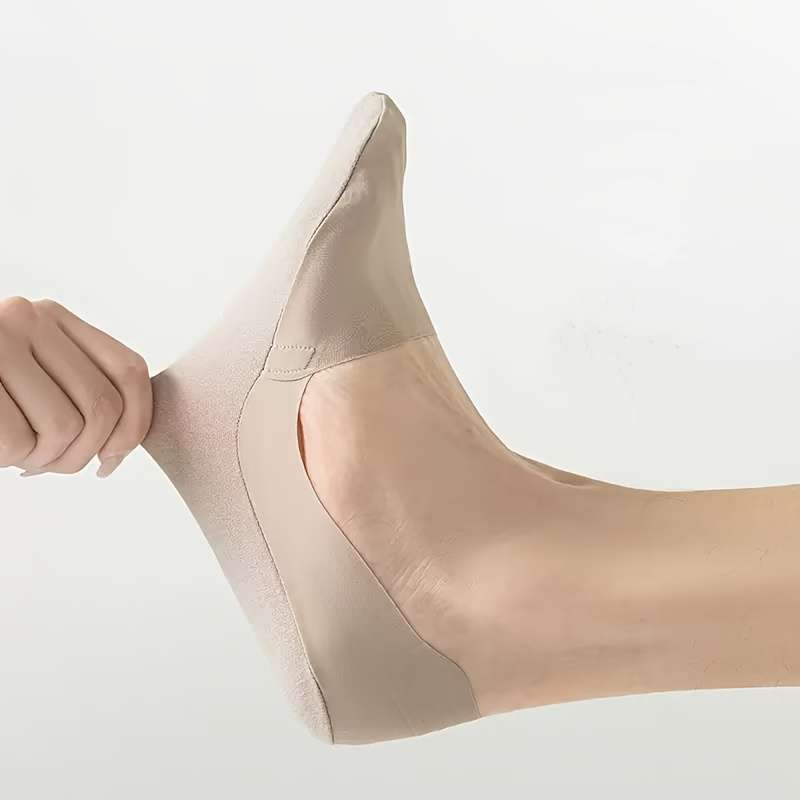 5 Pair Khaki Pack One Size High Elastic Socks