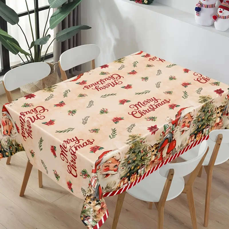 1 Extra-Large Christmas Tablecloth