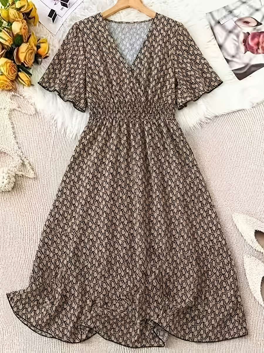 Women S Dress Color Khaki Size 5Xl