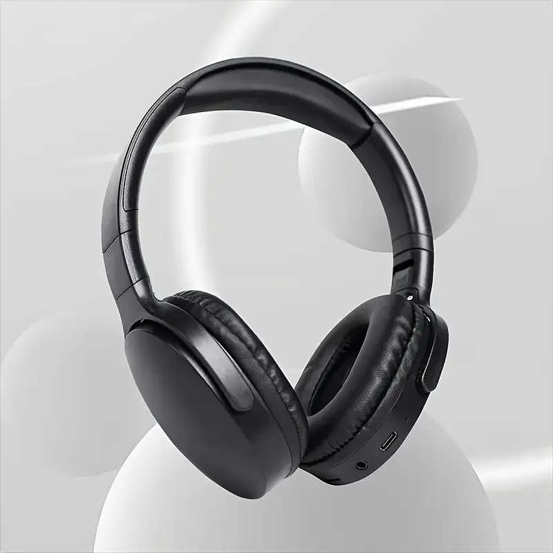 Over-Ear Wireless Headphones With Active Noise Cancellation And Built-In Microphone