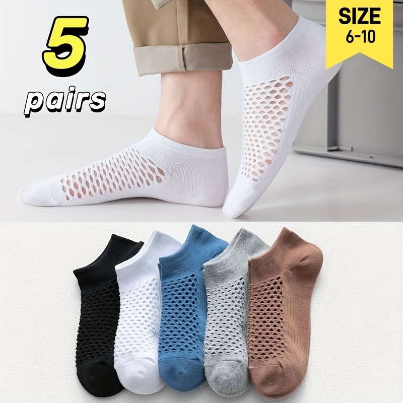 5 Pairs One Size High Elastic Socks