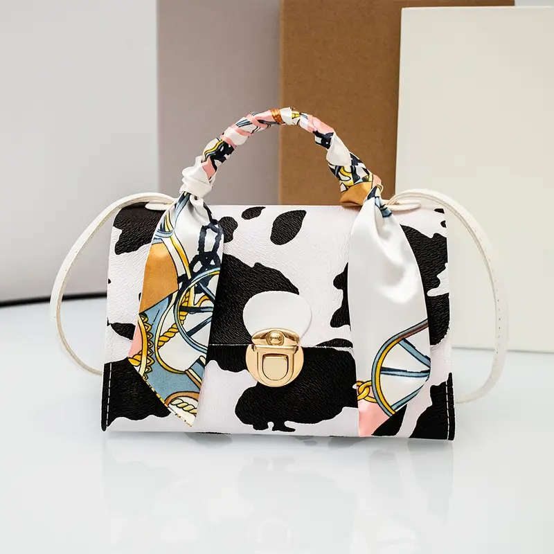 Trendy Geometric Design Pu Handbag A Casual And Adaptable Shoulder Bag Featuring